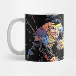 father and son fight together Mug